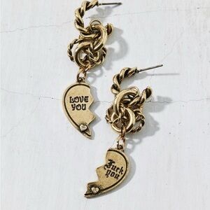 NWT Urban Outfitters Charm Hoop Earrings